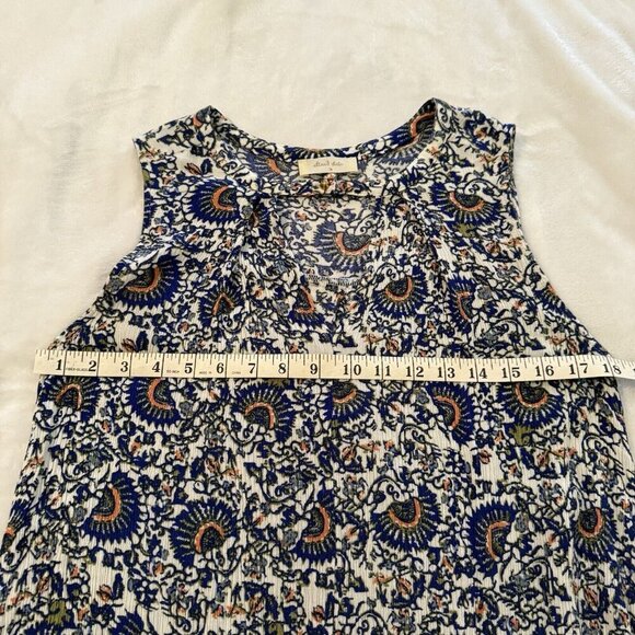 Altar’d State Blue Orange White Boho Sleeveless Swing Dress Size Medium - Picture 11 of 12